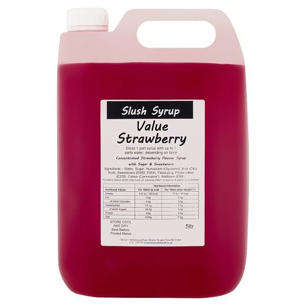 Strawberry Slush Syrup 5ltr | Case of 1