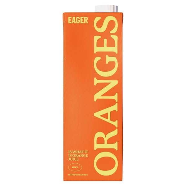 Eager Smooth Orange Juice 1L | Case of 8