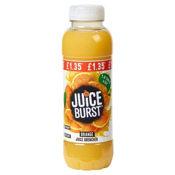 Juice Burst Orange Juice Quencher 400ml | Case of 12