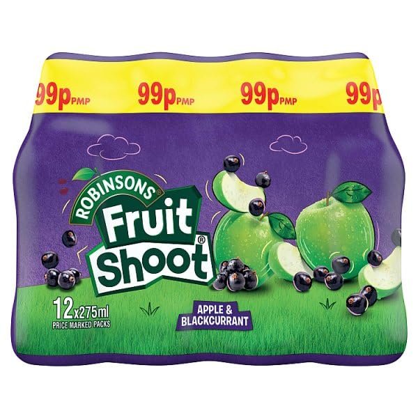 Fruit Shoot Apple & Blackcurrant Kids Juice Drink PMP Bottle 275ml | Case of 12