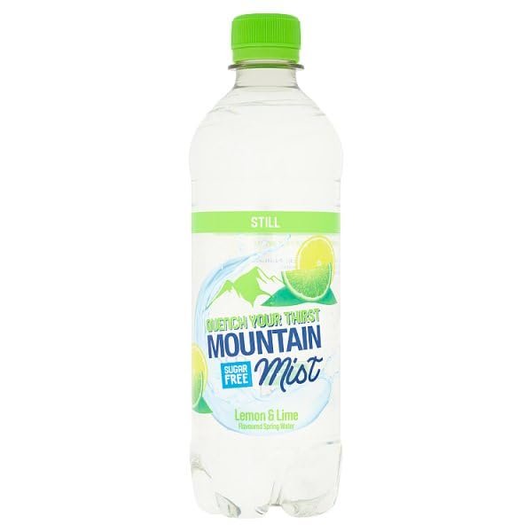 Mountain Mist Still Lemon & Lime Flavoured Spring Water 500ml | Case of 12