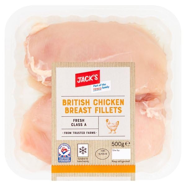 Jack's British Chicken Breast Fillets 500g | Case of 1