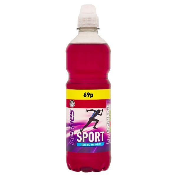 Euro Shopper Sport Isotonic Hydration Berries 500ml | Case of 12