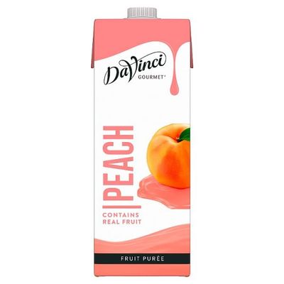 DaVinci Gourmet Peach Fruit Pure 1L | Case of 8