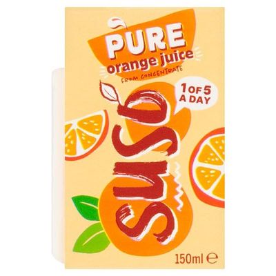 Suso Pure Orange Juice from Concentrate 150ml | Case of 30