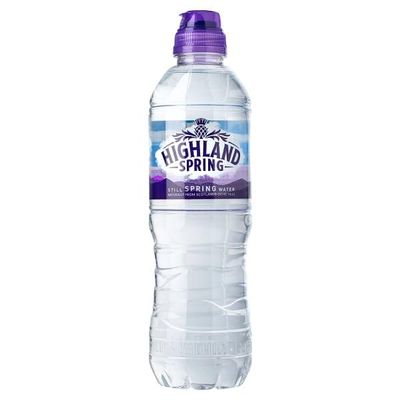 Highland Spring Still Spring Water Sports Cap 500ml | Case of 24