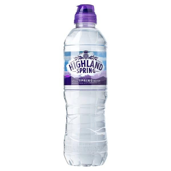 Highland Spring Still Spring Water Sports Cap 500ml | Case of 24