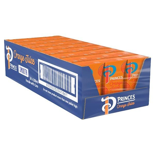 Princes Smooth Orange Juice 24 x 200ml | Case of 24