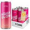 AQUA GLOW Sparkling Collagen Drink, Berry Crush, 5000mg VERISOL, 4 x 250ml view 1