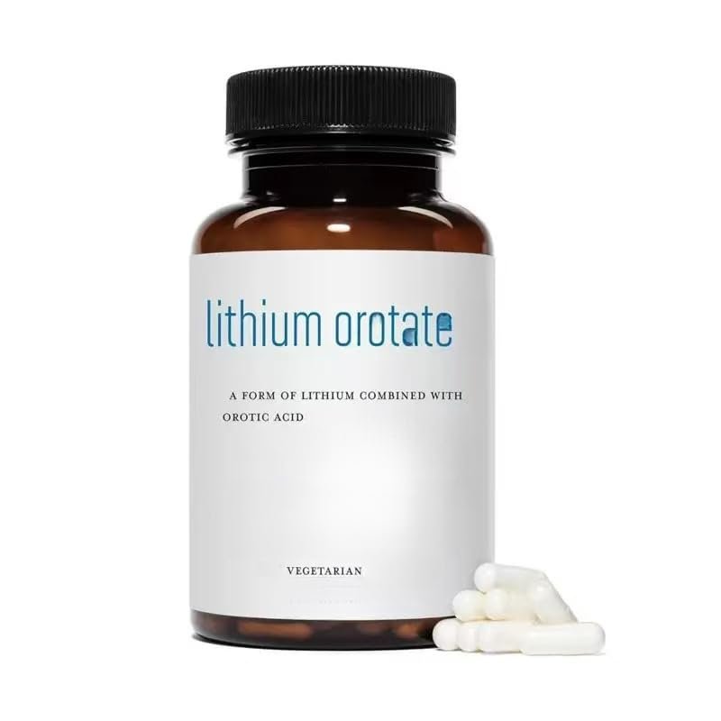 Lithium - Helps Maintain Cognitive Function & Memory Non-GMO, Gluten-Free, Vegetarian
