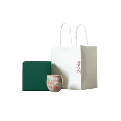 90ml/3oz ceramic cute cat master cup home personalized Kung Fu tea set-berry rabbit+ box