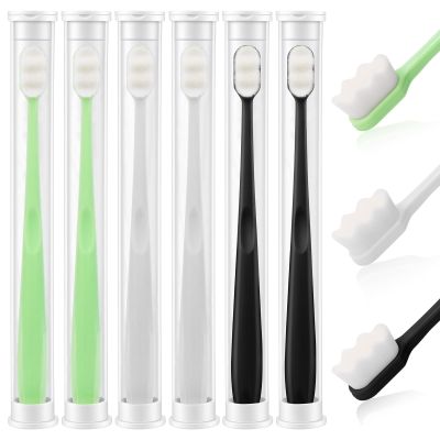 BUTBU Soft Bristle Toothbrush, 6PCS Manual Toothbrush for Sensitive Gums, B