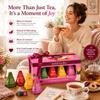 Joyful Tea Gift Box with 12 Premium Tea Bags Jasmine Lemon, Berry Mix, Ginger Honey & Earl Grey Passion Fruit Variety Selection Luxury Ready to Gift Tea Collection for Birthdays & Thank You Gifts view 2