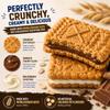 Oaty Crunch Cream Biscuit Variety Pack of 4 Chocolate & Milk Flavour Cream Filled Oat Biscuits, Snack Hamper Bundle, 2 Packs of Each, 4 x 100g (Total 400 g) with Thank You Card view 4