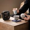 Ceramic blue-and-white hand-painted cover cup outdoor portable travel tea set-hand-painted gourd view 3