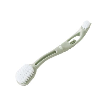 Crevice Cleaning Brush Solid Color Hanging Double Head Long Handle Cleaning Shoe Brush Shoe for Washing Shoes Soft 486