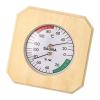 Accuracy Wooden Temperature Humidity Gauges with Easy Installation Thermometers Hygrometer for Room & Sauna Temperature Humidity Meter view 1