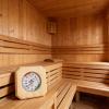 Accuracy Wooden Temperature Humidity Gauges with Easy Installation Thermometers Hygrometer for Room & Sauna Temperature Humidity Meter view 3