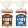Baker Street Brown and White Sliced Bread, Pre-Sliced, Long Life, High Fibre, Dairy-Free, 550g, Pack of 2 view 1