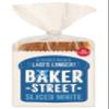 Baker Street Brown and White Sliced Bread, Pre-Sliced, Long Life, High Fibre, Dairy-Free, 550g, Pack of 2 view 2