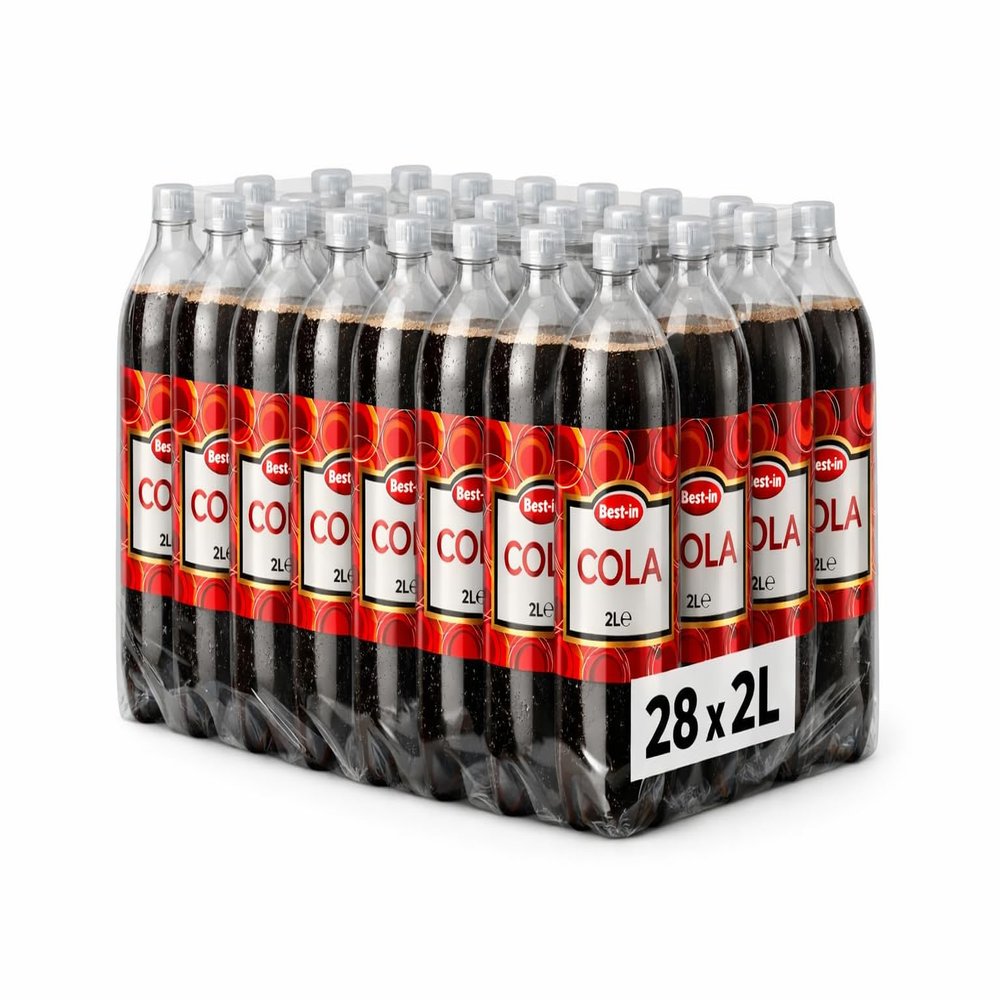 Best-in Cola Soft Drink 28X2L Bottles | Refreshing Carbonated Cola Beverage | Family Size Soda Drink | Perfect for Parties, Events, Gatherings & Everyday Enjoyment