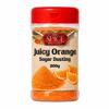 Juicy Orange Sugar Dusting 200g Coffee Topping for Hot Chocolate, Latte, Cappuccino, Cupcake Sprinkles, Popcorn Seasoning, Baking Decoration - by The Spice Specialist view 1