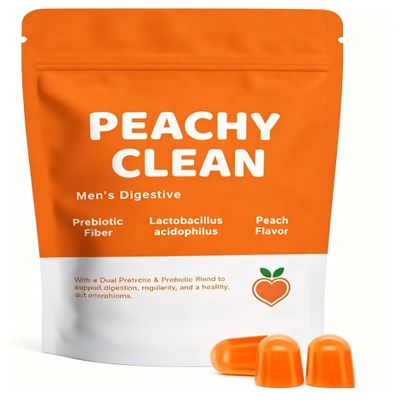 Men's Cleansing Prebiotic Gummies - Peach Flavor,