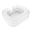 Jelquix Inflatable PVC Portable Shampoo Hair Basins for Pregnant Disabled - Soft and Comfortable Hair Washing Basin for Bedridden Patients, Elderly - White 24.8 X 22inch view 1