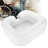 Jelquix Inflatable PVC Portable Shampoo Hair Basins for Pregnant Disabled - Soft and Comfortable Hair Washing Basin for Bedridden Patients, Elderly - White 24.8 X 22inch view 3