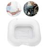 Jelquix Inflatable PVC Portable Shampoo Hair Basins for Pregnant Disabled - Soft and Comfortable Hair Washing Basin for Bedridden Patients, Elderly - White 24.8 X 22inch view 4