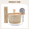 Baoblaze Sauna Bucket and Ladle Set Wooden Bucket Large Capacity Versatile Sturdy for Men Women for Sauna Steaming Accessory Set view 2