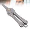 Zunate Ti Alloy Mini Scissors Keychain | Nose Hair Trimmer for Facial Grooming Mustache Eyebrow Sideburns Eyelashes view 3