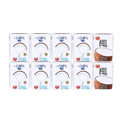 Chun Guang Food Hainan specialty coconut juice, coconut milk and coconut cream plant protein beverage, ideal for pairing with raw coconut latte coffee, 100ml per carton