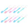 ROMISBABA 10pcs Mini Oral Cleaning Brush with Soft Bristle and Floss Disposable Portable Travel Toothbrush Set for Business Trips and Daily Use view 1
