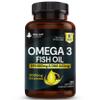 Omega 3 Softgels 660mg EPA & 440mg DHA High Strength 2000mg - 360 Softgel Omega 3 Fish Oil Capsules for 6 Months of Supply, Fish Oil Omega 3 Supplements view 1