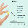 Omega 3 Softgels 660mg EPA & 440mg DHA High Strength 2000mg - 360 Softgel Omega 3 Fish Oil Capsules for 6 Months of Supply, Fish Oil Omega 3 Supplements view 3