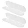 FONDOTIN 2pcs White Plastic Digital Thermometer Storage Box with Good Workmanship, Small Protective Case for Organizing and Carrying Your Thermometer, for Home Use view 1