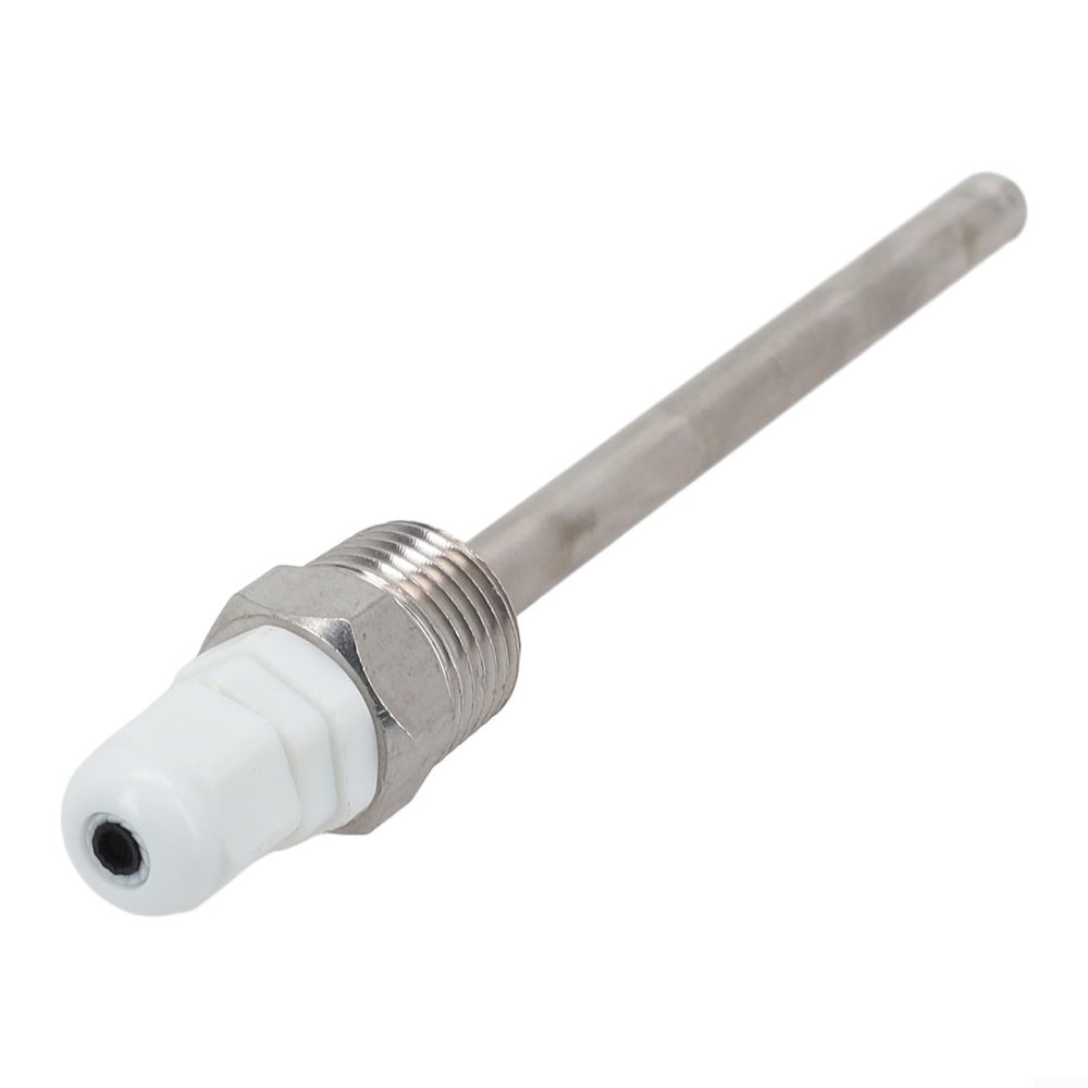 Nexbrill Stainless Steel Thermowell 1/2 Inch NPT Thread for Temperature Sensor Probe Industrial Grade Tube Shell Solar Water Tank Accessory 8mm Outer Diameter Fits 6mm Tubes Multiple Lengths(100mm)