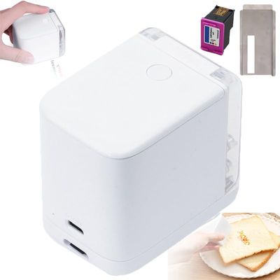 ASerZenith Color Inkjet Food Printer - W/Positioning Plate, Edible Printer Machine, Portable Edible Printer, For Bread, Coffee, Foodies, Art Cooking
