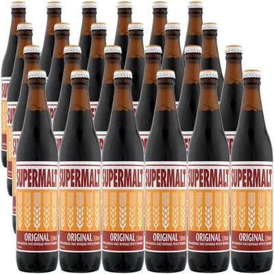Supermalt Original I 330ml Bottle I Pack of 24 I Whole Case
