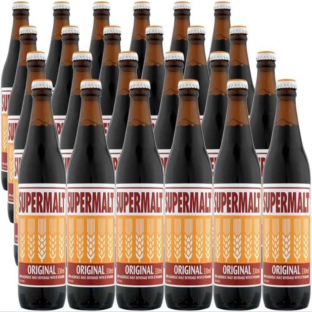 Supermalt Original I 330ml Bottle I Pack of 24 I Whole Case