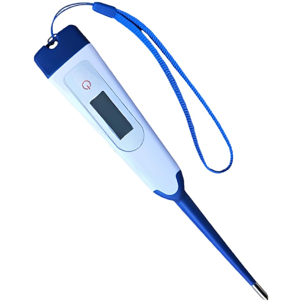 Pet Digital Rectal Thermometer, 10 Second Fast Read, Soft Tip Veterinary Temperature Gauge with Backlight, IP65 Waterproof, for Dogs, Cats, Pigs, Horses, Cattle, Sheep, 90.0 to 113.0 Range