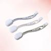 jojofuny 3pcs Anti-slip Handle Multifunctional Shoe Laundry Brushes with Curved Design for Washing Shoes and Home Cleaning, Plastic Material, Double Headed Brushes view 4