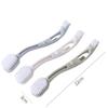 YARNOW 3pcs Multifunctional Double Head Laundry Shoe Brush with Anti-slip Curved Handle, Soft Plastic Material for Effective Cleaning of Shoes and Bathtubs, for Home Washing view 3
