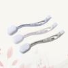 YARNOW 3pcs Multifunctional Double Head Laundry Shoe Brush with Anti-slip Curved Handle, Soft Plastic Material for Effective Cleaning of Shoes and Bathtubs, for Home Washing view 4