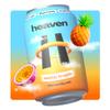 Heaven Prebiotic Soda (4 x 330ml cans) | Refreshing soda, gut friendly, high in fibre, magnesium citrate, low in sugar and great in taste (Exotic Tropic) view 3