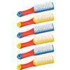 GALPADA 6pcs Shoes Cleaning Brush Set with Plastic Handles, Effective Cleaning and Flexible Bristles for Shoes and Clothes, for Bathroom and Laundry Use view 1