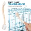 SECFOU 2 Pcs Kitchen Sink and Birdcage Cleaning Brushes with Dual-brush Head Design, Soft Pp Bristles, Compact and Portable for Home and Travel, Easy Hanging and Storage view 3