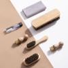 MQPALZKD Wool Shoe Brush Set Beech Shine Shoes Maintenance and Care Polish view 2