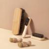 MQPALZKD Wool Shoe Brush Set Beech Shine Shoes Maintenance and Care Polish view 4